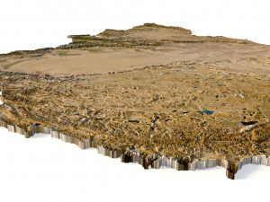 China Terrain 3D Model