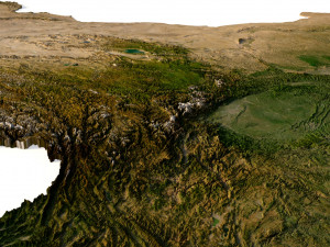 China Terrain 3D Model