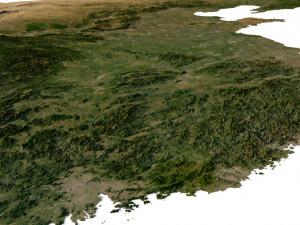 China Terrain 3D Model