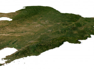 China Terrain 3D Model