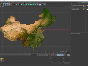 China Terrain 3D Model