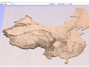 China Terrain 3D Model