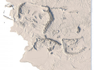 Middle Earth 3D Map 3D 모델