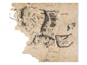 Middle Earth 3D Map 3D Model