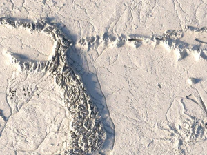 Middle Earth 3D Map 3D Model