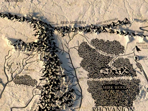 Middle Earth 3D Map 3D Model