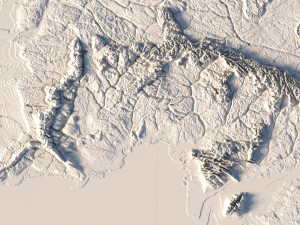 Middle Earth 3D Map 3D 모델