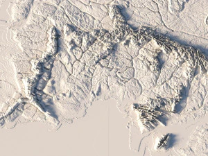 Middle Earth 3D Map 3D Model