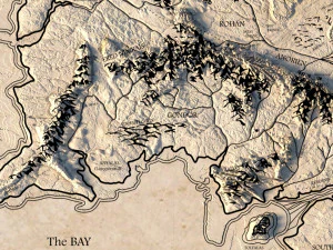 Middle Earth 3D Map 3D Model