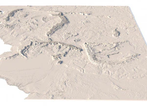 Middle Earth 3D Map 3D Model