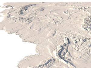 Middle Earth 3D Map 3D 모델