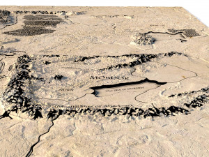 Middle Earth 3D Map 3D 모델