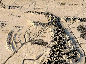 Middle Earth 3D Map 3D Model