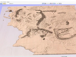 Middle Earth 3D Map 3D Model
