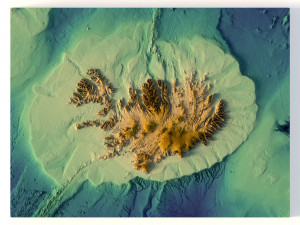 Iceland Terrain Without Water 3D Model