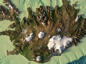 Iceland Terrain Without Water 3D Model