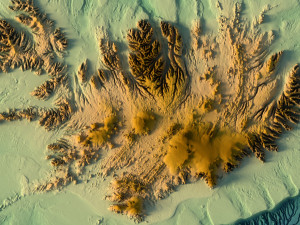 Iceland Terrain Without Water 3D Model