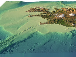 Iceland Terrain Without Water 3D Model
