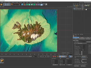 Iceland Terrain Without Water 3D Model