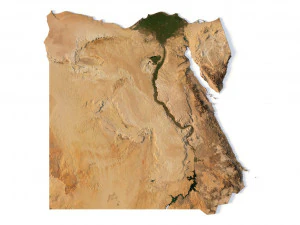 Terreno do Egito Modelo 3D