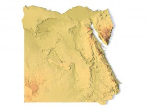 Terreno do Egito Modelo 3D