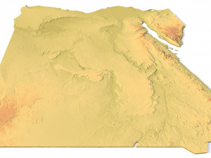 Egypt Terrain 3D Model