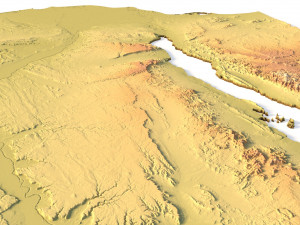 Egypt Terrain 3D Model