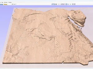 Terreno do Egito Modelo 3D