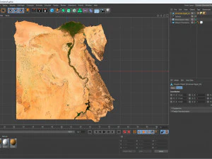 Terreno do Egito Modelo 3D