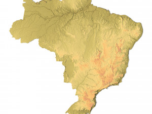 Brazil Terrain Modelo 3D