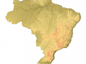 Brazil Terrain 3D Model