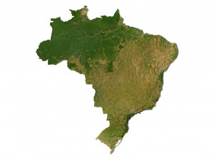 Brazil Terrain Modelo 3D