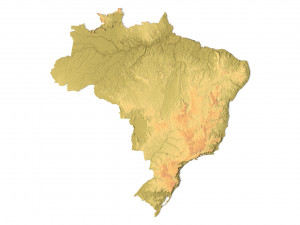 Brazil Terrain Modelo 3D