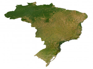 Brazil Terrain Modelo 3D