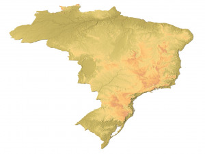 Brazil Terrain Modelo 3D