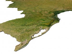 Brazil Terrain Modelo 3D