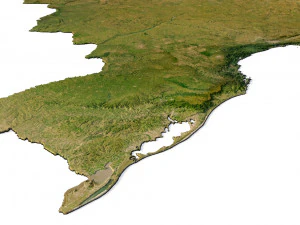 Brazil Terrain 3D Model