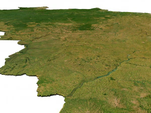 Brazil Terrain 3D Model