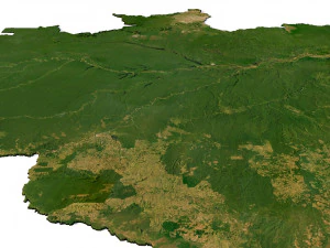 Brazil Terrain 3D Model