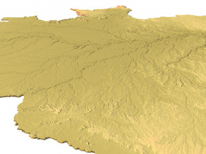 Brazil Terrain Modelo 3D