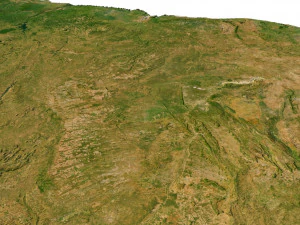 Brazil Terrain 3D Model