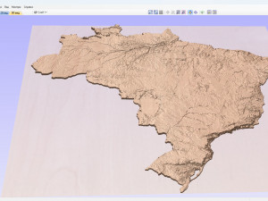 Brazil Terrain Modelo 3D