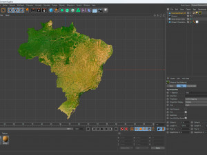 Brazil Terrain Modelo 3D