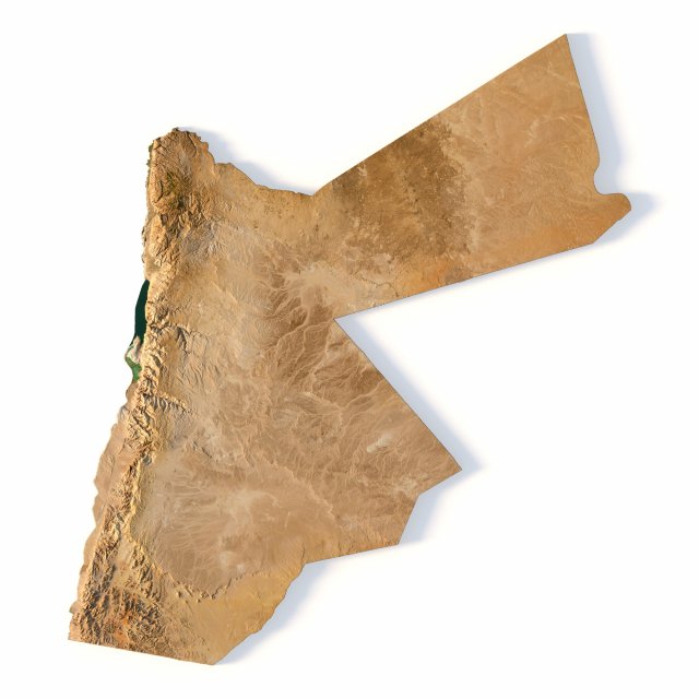 Jordan Terrain 3D Model .c4d .max .obj .3ds .fbx .stl .blend 