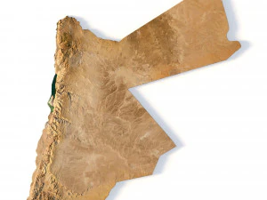 Terreno de Jordania Modelo 3D