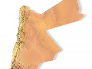Иордания Ландшафт 3D Модель