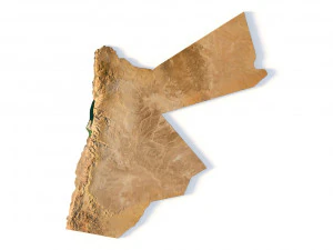 Иордания Ландшафт 3D Модель