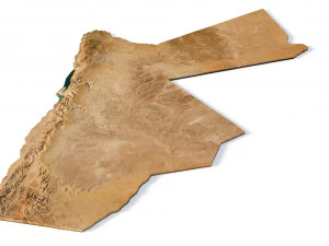 Иордания Ландшафт 3D Модель