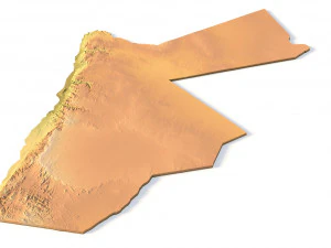 Иордания Ландшафт 3D Модель