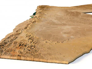 Иордания Ландшафт 3D Модель